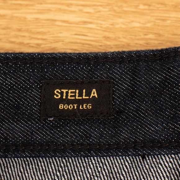 Express Stella Bootleg 8 (32 X 33) Women's Jeans Embellished Black Denim - Picture 8 of 11